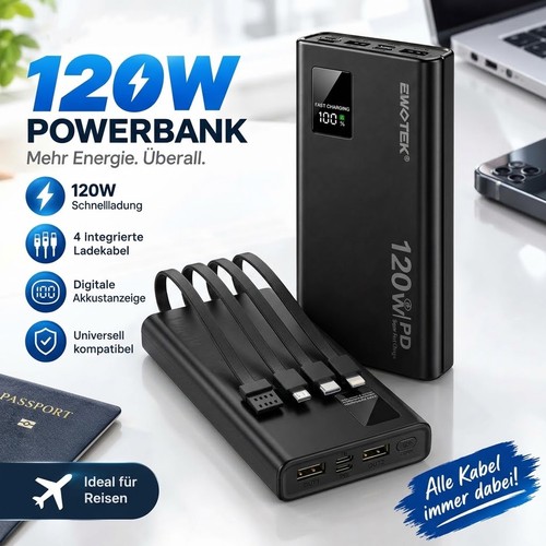 Powerbank 50000mah 120w - 120w, pd