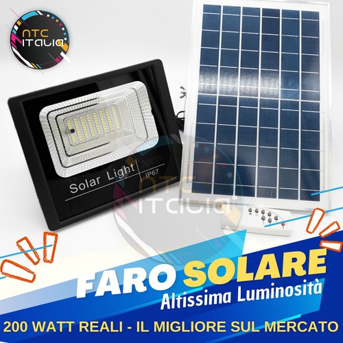 Faro autonomo 200w ip67 - faro, led